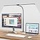 Hensam Desk Lamps for Home Office EyeCaring Architect LED Desk Light with Adjustable Brightness Dual Monitors Task Lighting with Clamp for Workbench Study Drafting 1400 lm