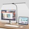 Hensam Desk Lamps for Home Office EyeCaring Architect LED Desk Light with Adjustable Brightness Dual Monitors Task Lighting with Clamp for Workbench Study Drafting 1400 lm