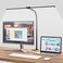 Hensam Desk Lamps for Home Office EyeCaring Architect LED Desk Light with Adjustable Brightness Dual Monitors Task Lighting with Clamp for Workbench Study Drafting 1400 lm