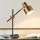 TITOSICHY Adjustable Swing Arm Desk Lamp with Wireless Charger USB Ports Touch Control 360 Flexible Metal Arm Timer Function Modern Office Lamp for Home Study Bedroom Reading LED Bulb Included