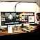 MACASA LED Desk Lamp for Office Dorm Home Eye Caring Desk Light with Timer Remote Control 24W Brightest Dual Screen Computer Monitor Gooseneck Dimmable Table lamp with AntiGlare Cover Clamp