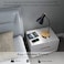 LALISU Metal Desk Lamp Wireless Charging Table Lamp Touch Reading Lights Arc Desk Lamps for Bedroom 3 Way Dimmable Bedside Lamp with USB Charging Ports Lamp for Study Room and Office Black