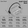 welltell Small Half Moon Light for Nail Desk Moon Light Nail Tech Half Moon lamp Color Temperature 3500K6500K USB Powered for Personal DIY Manicure Handicraft Lighting 16inBlack