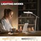 Honeywell Desk Lamp for Home Office H4 Sunturalux EyeCaring LED Desk Light 700LM Dimmable Desk Lamp with Timer Adjustable Desk Reading Light Touch Auto Dimming Table Lamp for Study Bedroom