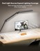 SUNLINKCO LED Desk Lamp with Clamp Architect Desk Lamp with Remote Flexible Swing Arm Desk Light with Dual LED Light Stepless Dimming 5 Color Mode 4 Brightness for Sewing Painting Drafting Crafting