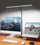 Kaulsoue Desk Lamp for Home Office with Base EyeCaring Desk Light with Adjustable Gooseneck 12W USB Adapter Touch Control 5 Dimmable Brightness Color Tall Lamp for Work Computer Study Task