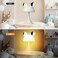 MARZIUS Rechargeable MouseShaped LED Bedside Lamp Kids Room Night Light with Touch Dimming 3 Color Temperatures Gold