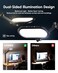 LitONES LED Desk Lamp for Home Office EyeCare DoubleSided Desk Light with Stepless Dimmable Knob Remote Memory Adjustable Arm Clip on Light for Video Recording Zoom Call Study FlickerFree GlareFree