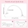 obcd Half Moon Light for Nail Desk 16 inch Nail Desk Light Half Moon Lamp Portable Arch Lamp Dimmable with Foldable Bracket for Desk Salon Table Use 3 Color Temperature