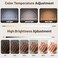 BZJ 16 inch Half Moon Light for Nail Desk Portable Nail Light with Liftable Base Desk Lamp No Flicker Shadow for Desk Salon Table Use 3 Color Temperature