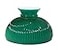 BP Lamp BP Lamp 10 Inch Ribbed Student Shade with Cased Green Over Opal Design for Vintage and Antique Lighting