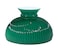 BP Lamp BP Lamp 10 Inch Ribbed Student Shade with Cased Green Over Opal Design for Vintage and Antique Lighting
