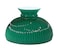 BP Lamp BP Lamp 10 Inch Ribbed Student Shade with Cased Green Over Opal Design for Vintage and Antique Lighting