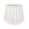Royal Designs, Inc. Royal Designs Empire English Pleat Basic Lamp Shade White 10 x 145 x 10