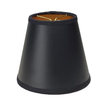 Royal Designs, Inc. Royal Designs Inc CS116BLKGL Empire Black Parchment Chandelier Shade with Gold Lining 3 x 5 x 425