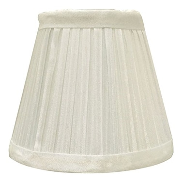 Royal Designs, Inc. Royal Designs Inc CSO10305WH Box Pleat Empire Chandelier Shade 3 x 5 x 425 White