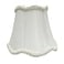 Royal Designs, Inc. Royal Designs Inc CSO10275WH Softback Scalloped Bell Chandelier Shade with Designer Trim 3 x 5 x 45 White