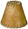 Royal Designs, Inc. Royal Designs Inc CS9736 Faux Leather Empire Chandelier Shade with Whipstitch Trim 3 x 6 x 5 Medium Brown