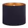 Wellmet Selfassembly Lampshade BlackGold 16 Top x16 Bottom x12 High Drum Lampshade for Table Lamp Bedside Lamp Floor Lamp Fabric Replacement Lamp Shade Classic Modern Style Spider Fitter