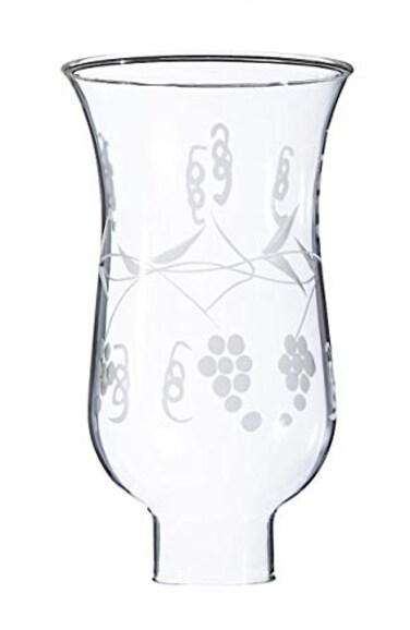 BP Lamp BP Lamp 1 58 X 6 12 Cut Grapes Hurricane Shade
