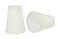 Aspen Creative 326662 Small Hardback Empire Shape Chandelier ClipOn Lamp Shade Set 2 Pack Transitional Design in White 4 bottom width 2 12 x 4 x 5