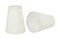 Aspen Creative 326662 Small Hardback Empire Shape Chandelier ClipOn Lamp Shade Set 2 Pack Transitional Design in White 4 bottom width 2 12 x 4 x 5