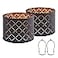 Luvkczc Black Lampshades for Table Floor Lamp Medium 127 Top x 127 Bottom x 10 High Natural Linen Hand Crafted Lamp Shade Harp Holder Included