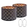 Luvkczc Black Lampshades for Table Floor Lamp Medium 127 Top x 127 Bottom x 10 High Natural Linen Hand Crafted Lamp Shade Harp Holder Included