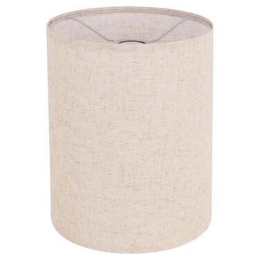 YoflowX Beige Linen Tall Drum Lampshade 10 Top x 10 Bottom x 13 High Lamp Shade Lamp Shade Replacement for Table and Floor Lamps Pendant Light Handcrafted Lampshade Easy Assembly