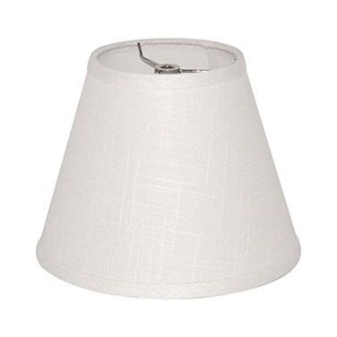 TOOTOO STAR Barrel White Small Lamp Shade for Table Lamps Replacement 5x9x7 InchFabric Cloth Spider Model white