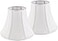 JERHOUS Creme White Bell Lamp Shades Set of 2 Medium Shade 67Top x 13Bottom x 10HighSpider Traditional Lampshade for Table Bedside Lamp Replacement Lampshades By