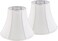JERHOUS Creme White Bell Lamp Shades Set of 2 Medium Shade 67Top x 13Bottom x 10HighSpider Traditional Lampshade for Table Bedside Lamp Replacement Lampshades By