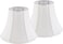 JERHOUS Creme White Bell Lamp Shades Set of 2 Medium Shade 67Top x 13Bottom x 10HighSpider Traditional Lampshade for Table Bedside Lamp Replacement Lampshades By