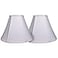TOOTOO STAR Double White Lamp Shade Set of 2 Large Bell Lampshade for Floor Light and Table Lamp 6x14x10 inch DIY Fabric Natural Linen Hand Crafted Spider White 6x14x10 inch
