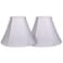 TOOTOO STAR Double White Lamp Shade Set of 2 Large Bell Lampshade for Floor Light and Table Lamp 6x14x10 inch DIY Fabric Natural Linen Hand Crafted Spider White 6x14x10 inch