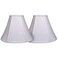 TOOTOO STAR Double White Lamp Shade Set of 2 Large Bell Lampshade for Floor Light and Table Lamp 6x14x10 inch DIY Fabric Natural Linen Hand Crafted Spider White 6x14x10 inch