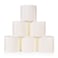 Wellmet Small Lamp ShadesONLY for Candle BulbsClipon Drum Mini LampshadesSet of 6 55x 55x5Cream White