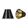 Aspen Creative 322102 Hardback Empire Transitional ClipOn Chandelier Shade Black wGold inside Washi Paper 3 Top x 6 Bottom x 5 Slant Set Of 2