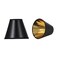 Aspen Creative 322102 Hardback Empire Transitional ClipOn Chandelier Shade Black wGold inside Washi Paper 3 Top x 6 Bottom x 5 Slant Set Of 2