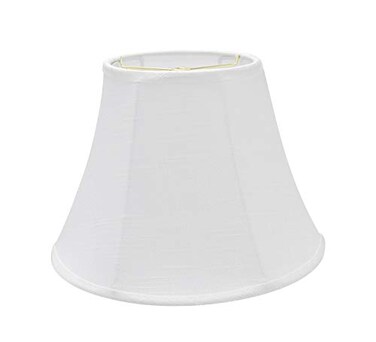 Aspen Creative 38002 Bell Collapsible Spider Lamp Shade 7 Top x 13 Bottom x 912 Slant Height Off White Set of 2