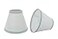 Aspen Creative 320442A Small Hardback Empire Shape Chandelier ClipOn Lamp Shade Set 2 Pack Transitional Design in White 6 bottom width 3 x 6 x 5