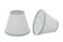 Aspen Creative 320442A Small Hardback Empire Shape Chandelier ClipOn Lamp Shade Set 2 Pack Transitional Design in White 6 bottom width 3 x 6 x 5