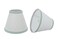 Aspen Creative 320442A Small Hardback Empire Shape Chandelier ClipOn Lamp Shade Set 2 Pack Transitional Design in White 6 bottom width 3 x 6 x 5