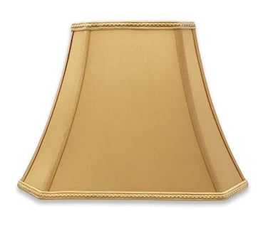 Royal Designs, Inc. Royal Designs Rectangle Bell w Cut Corners Designer Lamp Shade Antique Gold 5 x 65 x 85 x 1295