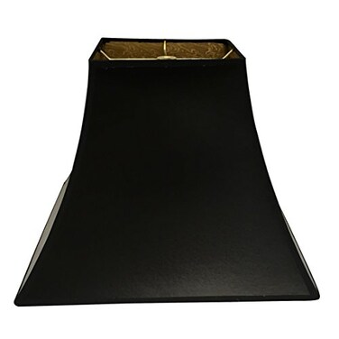 Royal Designs, Inc. Royal Designs HB62814BLKGL 14 Black Square Bell Hardback with Ponyhair Gold Lining 7 x 7 x 14 x 14 x 115
