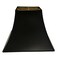 Royal Designs, Inc. Royal Designs HB62814BLKGL 14 Black Square Bell Hardback with Ponyhair Gold Lining 7 x 7 x 14 x 14 x 115