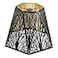 ALUCSET Medium Modern Style Lamp Shades with Multiple Sides Metal Lampshade with Pattern of Trees for Table Lamp and Floor Light 7 x 138 x 95 Inch Spider BlackGold
