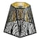 ALUCSET Medium Modern Style Lamp Shades with Multiple Sides Metal Lampshade with Pattern of Trees for Table Lamp and Floor Light 7 x 138 x 95 Inch Spider BlackGold