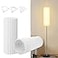 OTTOSEA Drum Lamp Shade for Floor Lamps and Chandelier 157x61x61 Linen Round Pleated Barrel Shade in White Large Replacement Lamp Shade for Modern Interiors