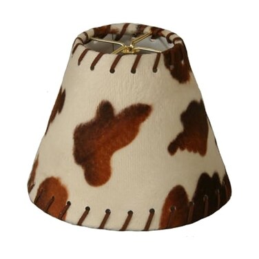 Royal Designs, Inc. Royal Designs Inc Hardback Chandelier Shade CS9626 Cowhide Whipstitch 3 x 6 x 45